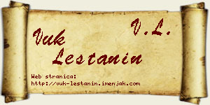 Vuk Leštanin vizit kartica